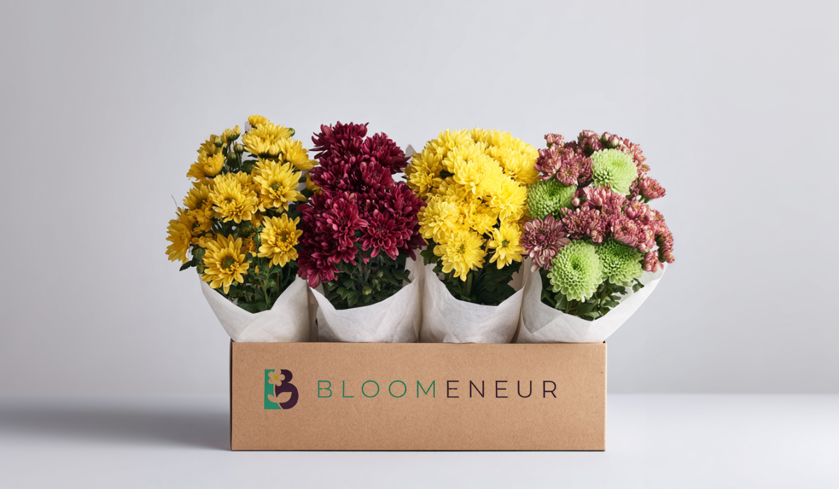 Custom Box Chrysanthemums